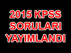 ÖSYM KPSS 2015 Sorularını Yayımladı! İstatistik sayfamız sıfırlanarak aktif hale getirildi.