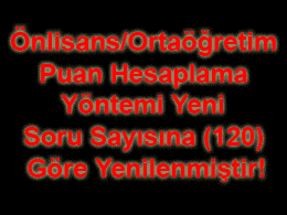 KPSS Önlisans/Ortaöğretim Puan Hesaplama Modülü Yenilendi